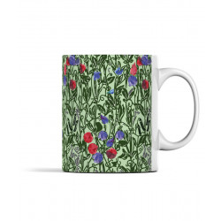 Morris Sweet Pea Art Nouveau Ceramic Printed Mug Morris Sweet Pea Art Nouveau Ceramic Printed Mug