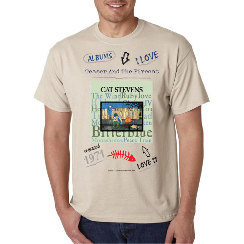 A Cat Stevens Inspired Teaser and the Firecat Album T-shirt A Cat Stevens Inspired Teaser and the Firecat Album T-shirt