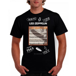 A Led Zeppelin Inspired Led Zeppelin Album Track Black T-shirt