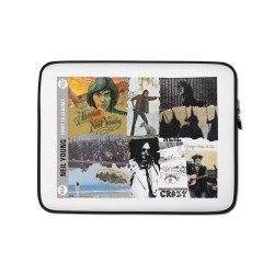 Neil Young Inspired Anthology First Ten Albums in USA Protective Laptop Cover