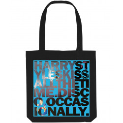 Harry Styles Kiss All The Time Inspired Album Track Font Tote Bag Harry Styles Kiss All The Time Inspired Album Track Font Tote Bag