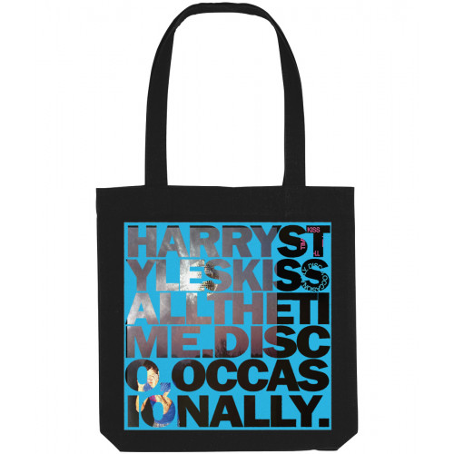 Harry Styles Kiss All The Time Inspired Album Track Font Tote Bag Harry Styles Kiss All The Time Inspired Album Track Font Tote Bag